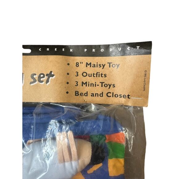 Vintage 1995 Maisy Play Set 8" Plush Toy Outfits Toys & More NEW Crocodile Creek - Picture 4 of 10
